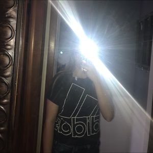 Cropped Adidas workout shirt